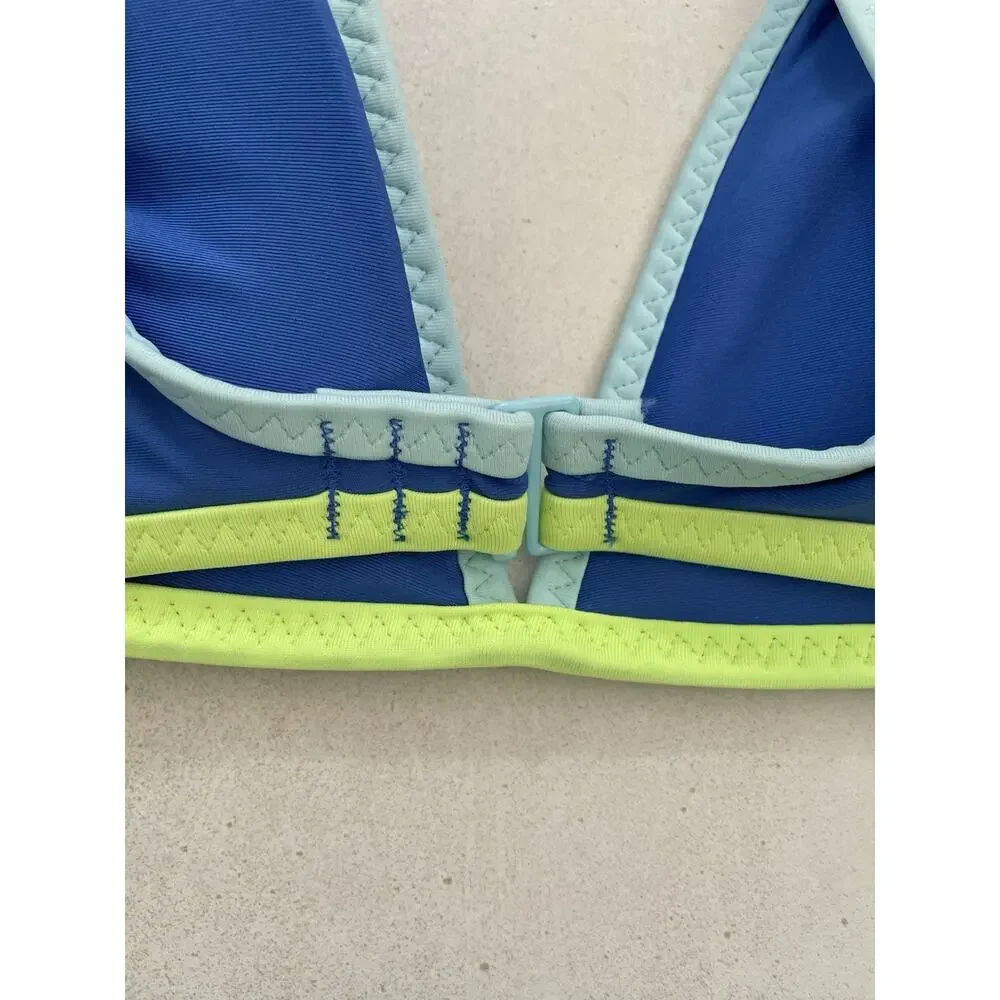 Aerie Swim Bikini Swimsuit Colorblock Plunge Beach Summer Swimwear - Picture 5 of 8